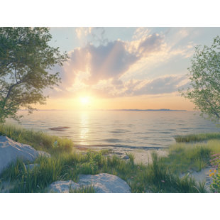 Sunset Overlooking a Peaceful Lake