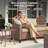 4-Person Outdoor Patio Conversation Set With Storage Coffee Table – Galvanized Steel Frame, PE Rattan, 4" Quick-Dry Cushions-2105769355