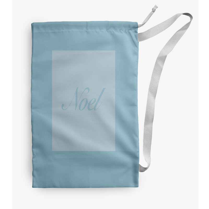 Sac à linge Noel, Moyen (H 36 po x l 28 po), Bleu ciel