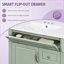 Meuble-lavabo avec tiroir en céramique 3 tiroirs et armoire Heywood-413314260