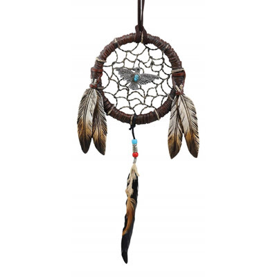 Décoration murale dreamcatcher raven ring indien native american
