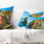 Coussin lombaire de plage seascape riomaggiore village rocky