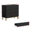 Table de chevet 3 tiroirs noire Devises-1055836719