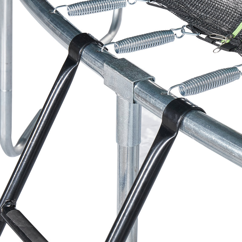 Trampoline rond de 14 pi Jumpking avec enceinte de protection et échelle thermolaquée