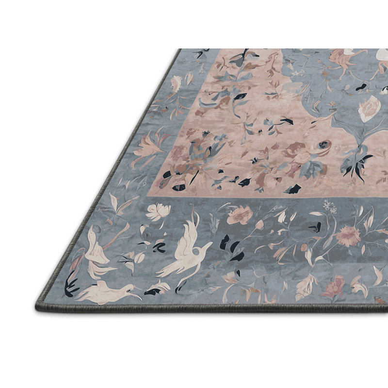 Tapis gris soyeux et moelleux, Rectangle 8 pi x 12 pi