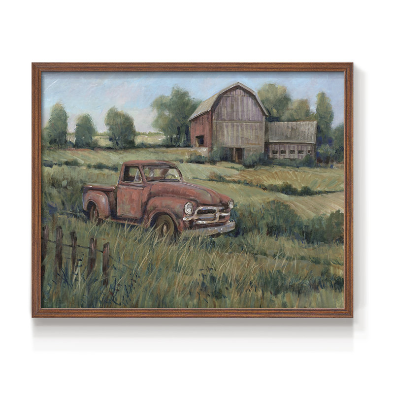 «Rusting Away II», reproduction encadrée, H 16 po x l 20 po, Noyer