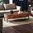 Pure solid wood simple rectangular coffee table-99018464