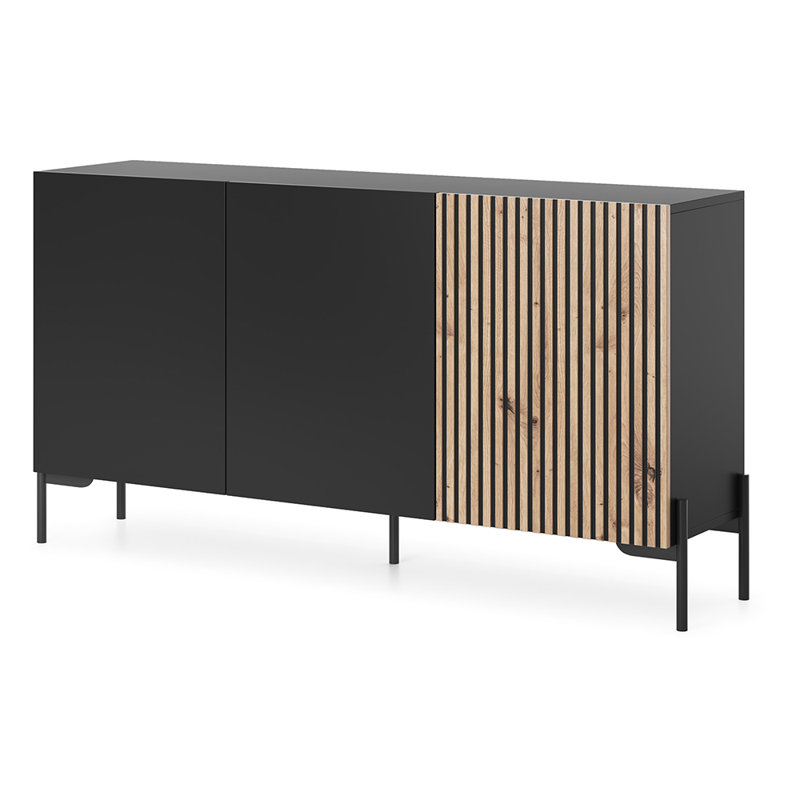 Absarokee 140cm Sideboard, Black/Brown