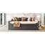 Lit de jour double en molleton gris et lit gigogne réglable-1799413320-1799413321