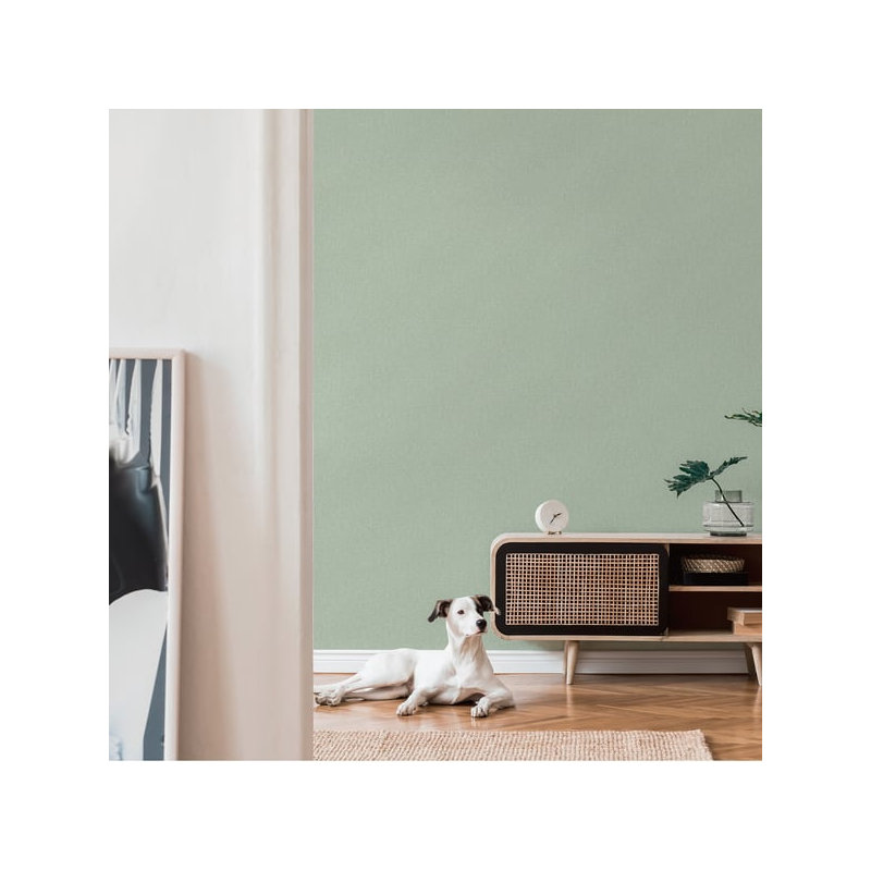 Flourish 10.05m x 53cm Textured Wallpaper Roll, Light Green