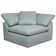Sunset Trading Cloud Puff 7 Piece 176" Wide Slipcovered Modular Sectional Sofa With Ottomans | Stain Resistant Performance Fabric | Ocean Blue