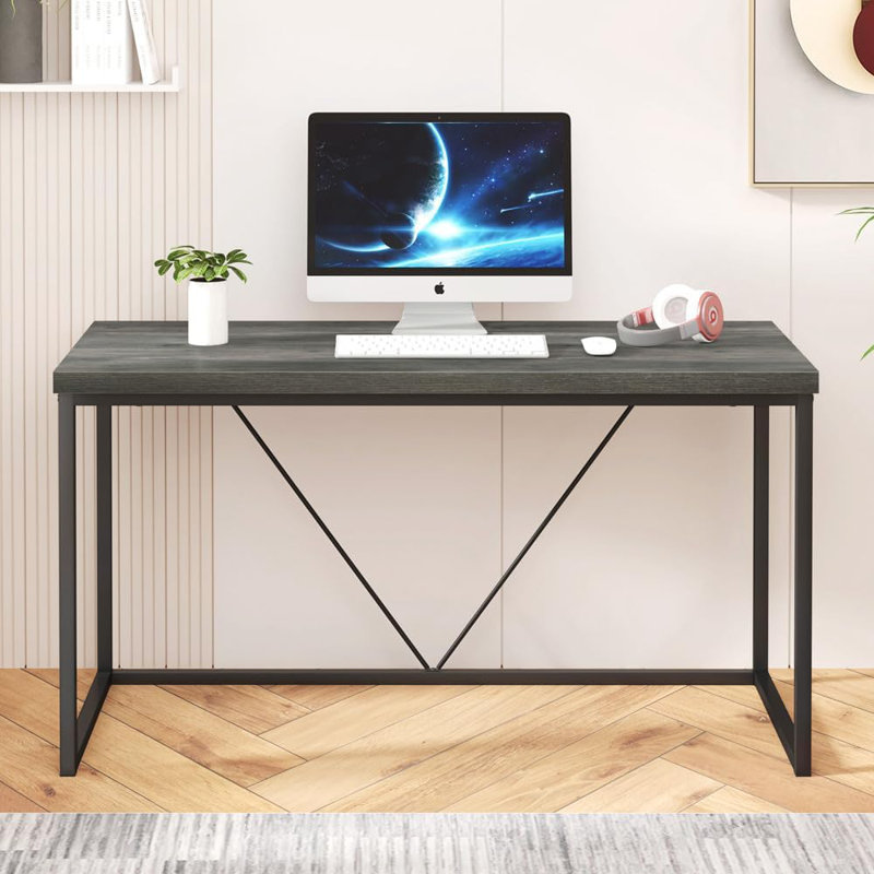 Elstane Computer Desk, Gray/Black
