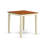 5 Piece Kitchen Counter Set Includes a Square Dining Room Table and 4 Dining Chairs, Buttermilk & Cherry-691404178-717935655
