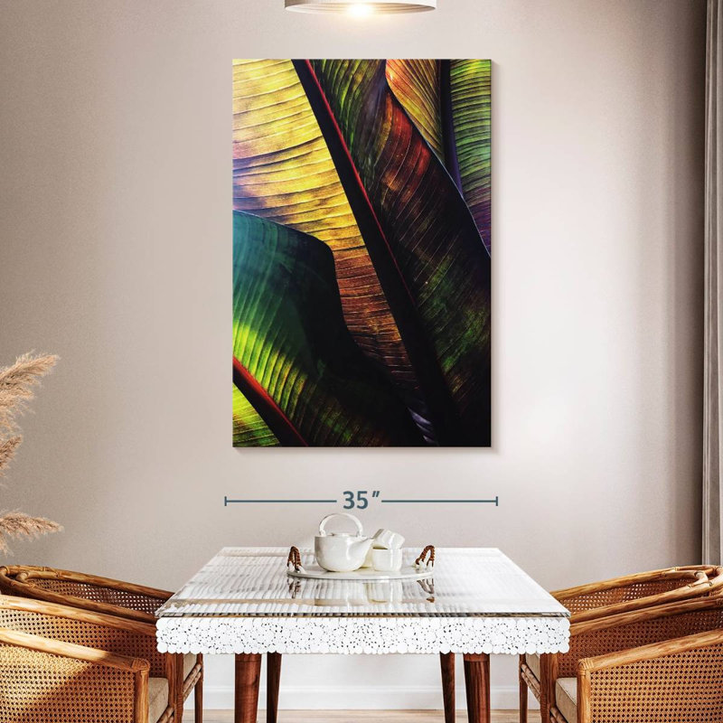 Feuilles de palmier Harnek Vibrant, H 24 po x l 16 po