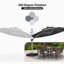 3.4m Lighted Cantilever Parasol With Base-108074018