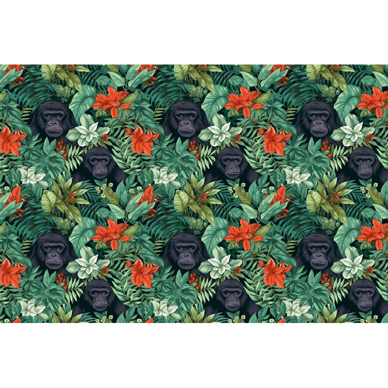 Gorilla Animal Green Bedding, Twin Comforter