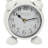 Traditional Analog Metal Tabletop Clock in Black/Blue/White/Beige
