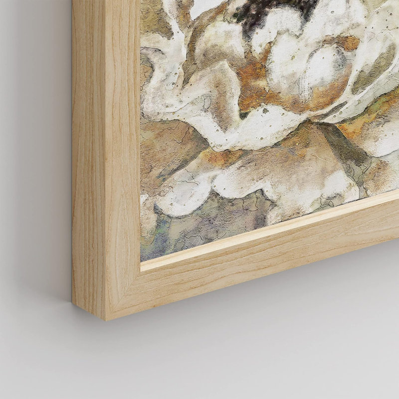 «Vibrant Yellow Garden Carnation Flower Wall Art Floral Botanical Prints Decor», œuvre d'art encadrée sur papier, Naturel