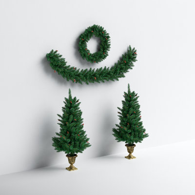 48' Lighted Pine Christmas Tree