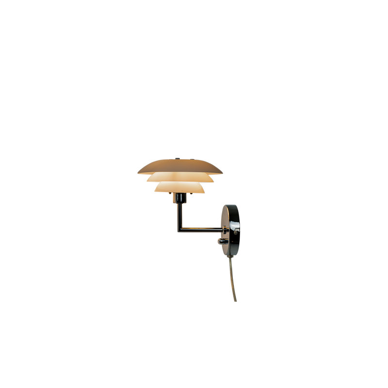 Steel (accents) Plug-in Armed Sconce