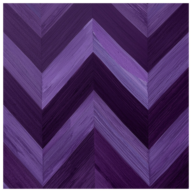 Purple Chevron Pattern Comforter, Queen