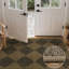 Tapis géométrique intérieur / extérieur tissé brun antidérapant 8 x 10 lavable à la machine-133577382