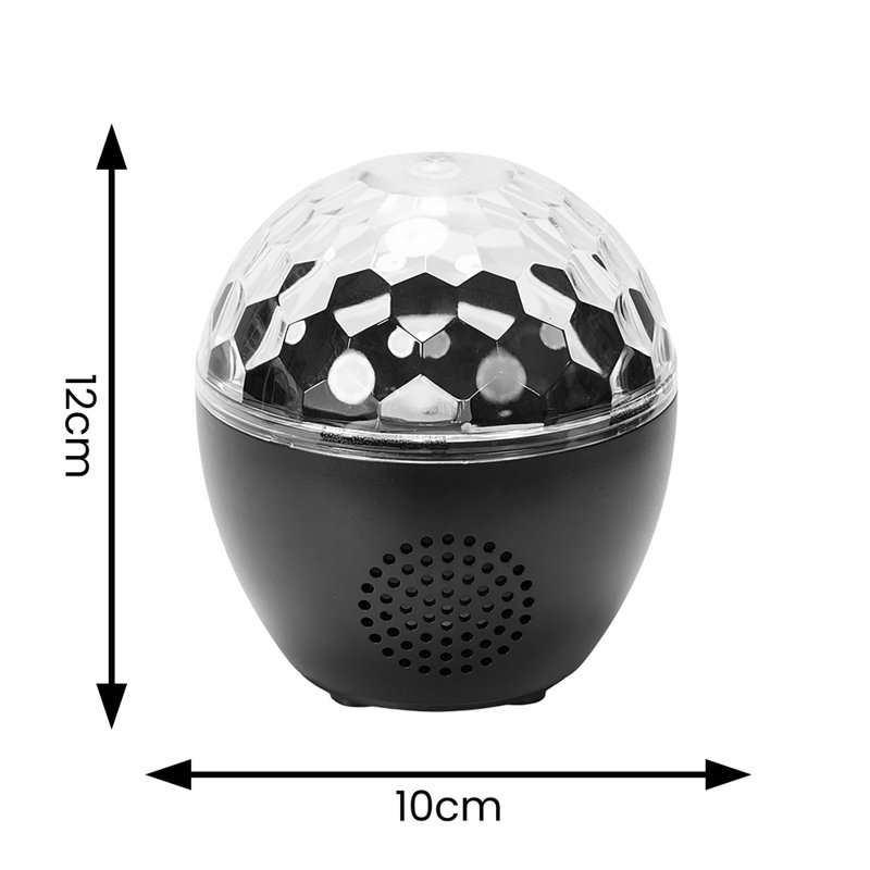 Damya Skylar RGB Colour Changing USB Music Speaker Projector 12 LED Lighted Art Glass Novelty Light