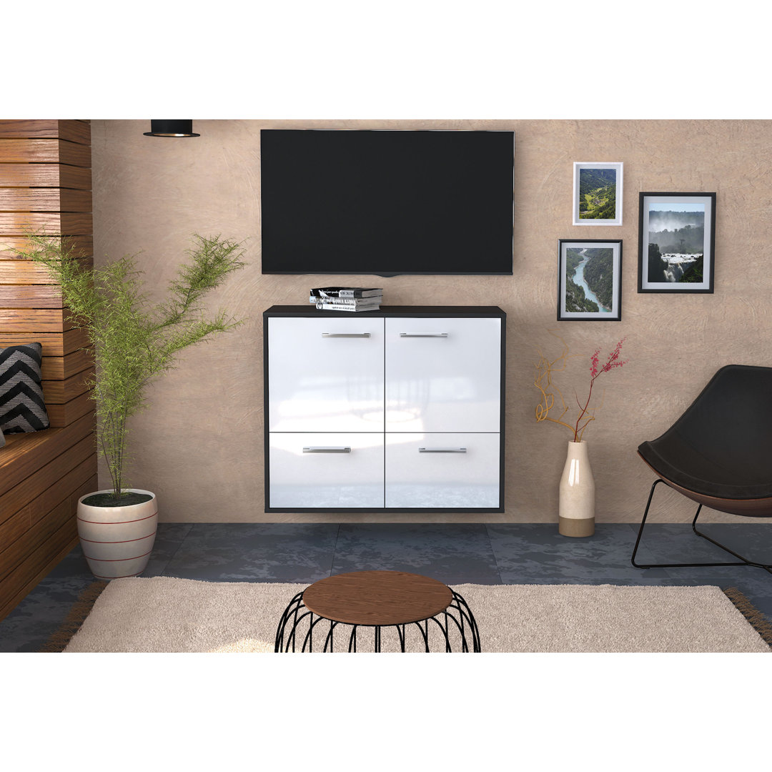 TV-Lowboard Montgomery aus Massivholz, 92 cm