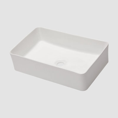 Lavabo de salle de bain rectangulaire en céramique 14 "Go Peak Track