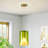 1-light Green Single Pendant with Bulb Included