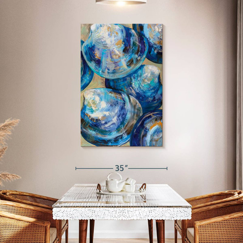 Aletra Beyond Blue Shells, 48" H x 32" W