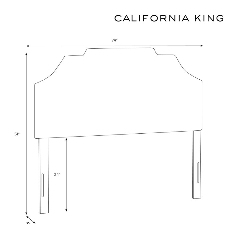Dwyer Upholstered Headboard, California King, Dahlia Yellow