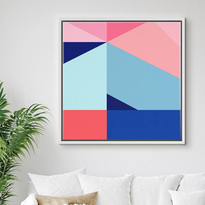 Formes géométriques encadrées sur toile