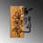 Elegant Wooden Wall Decor, 16.1 x 22.8 Inches | 100% Real Walnut with Black Metal Accents, 0.8 Inches Thick | Lightweight at 6.5 lbs, Perfect for Home or Office | Unique Color Variation & Texture