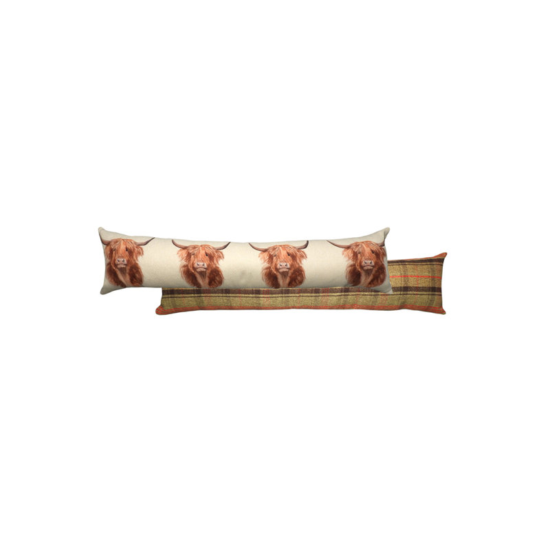 Hunter Highland Cow Bolster Cushion Cover