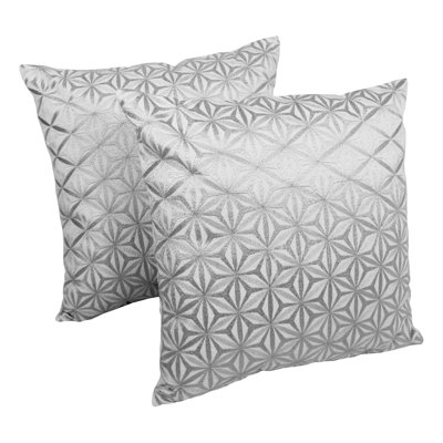Indian Diamond Mosaic Embroidered Cotton Throw Pillow