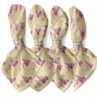 Ensemble de serviettes 4 pièces Josefien Flamingo
