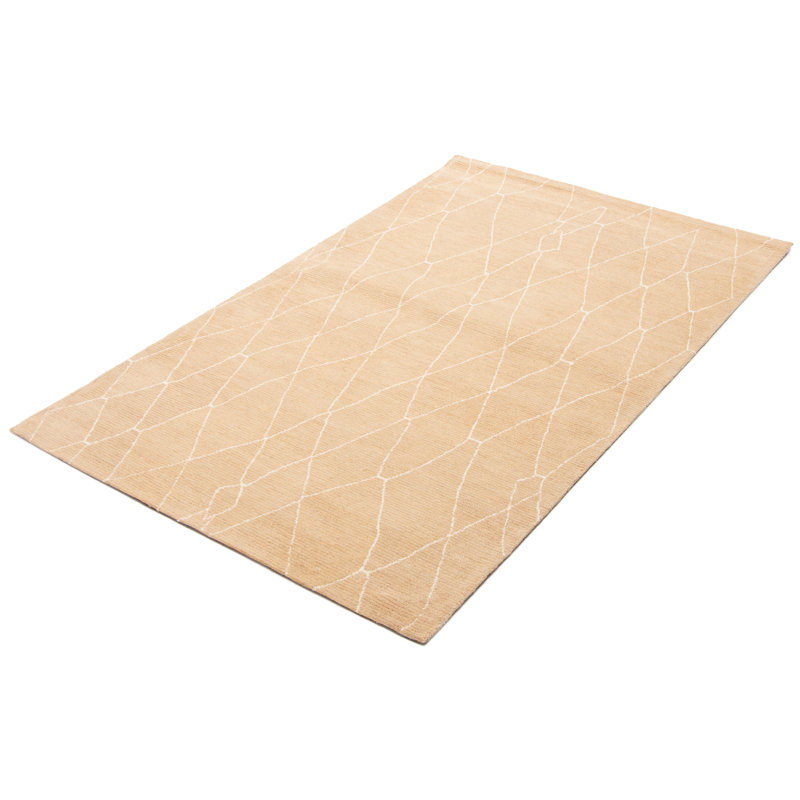 Tapis brun clair intemporel 5 pi 1 po x 8 pi 0 po