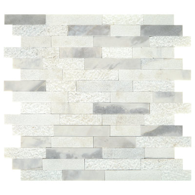Minute Mosaix Marble Linear Mosaic Wall Tile
