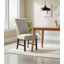 Chaise d'appoint rembourrée à dossier gris