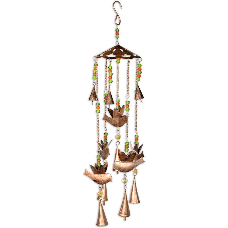 Blissful Birds & Bell Carillon, finition antique