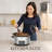 Kitchen Elite 4 Qt Oval Programmable Slow Cooker, Stainless Steel with Glass Lid