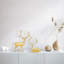 Ensemble de 2 cerfs Golden Quartz