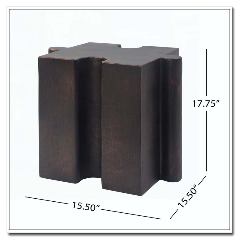 Table modulaire à rebord convexe MGO, tables d'appoint d'extérieur / d'intérieur, Cuivre