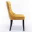 Chaise en velours moelleux avec garniture cloutée-252514366-252514361