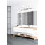 Meuble-lavabo 4 lumières Brener en nickel brossé-1413229473