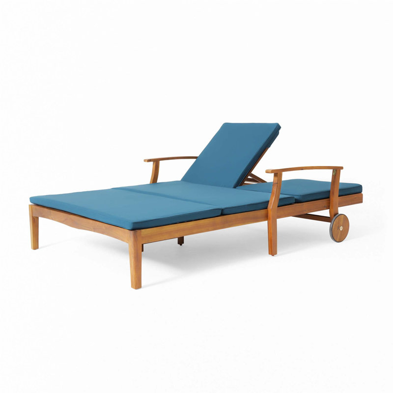 Double Chaise Lounge, Blue