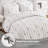 Soft Microfiber Bedding Sets, Full Queen Bow Embroidered Modern Home
