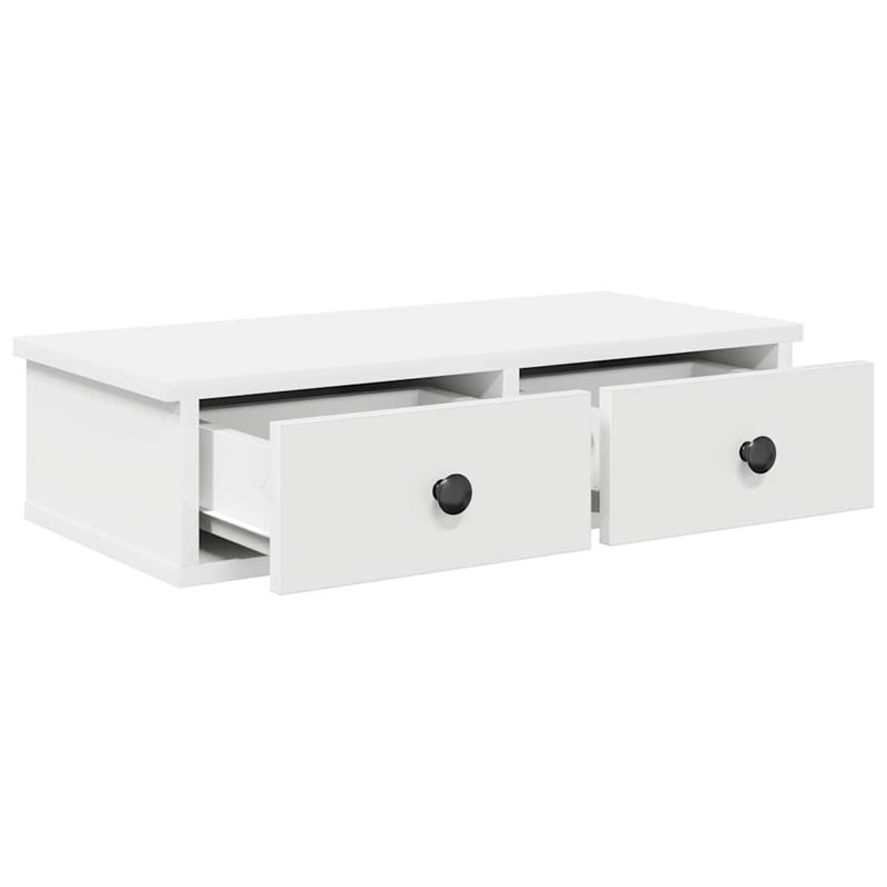 113-9 Wall Mounted Shelf, White, 15cm H x 60cm W x 28cm D
