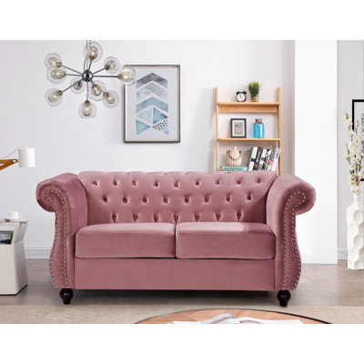 Chesterfield 67.6'' Velvet Loveseat